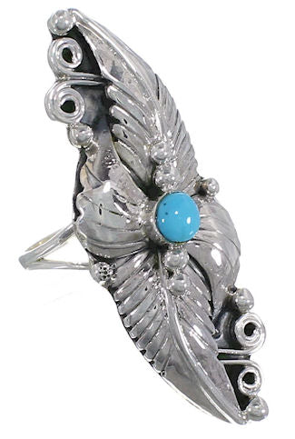 Sterling Silver Turquoise Southwest Jewelry Ring Size 5 UX31923