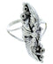 Sterling Silver Southwest Jewelry Leaf Ring Size 6-1/2 UX31936
