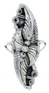Southwest Sterling Silver Scalloped Leaf Ring Size 6-3/4 FX93646