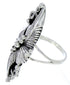 Sterling Silver Scalloped Leaf Ring Size 8-1/4 UX32009