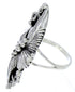 Genuine Sterling Silver Scalloped Leaf Ring Size 8 UX32006