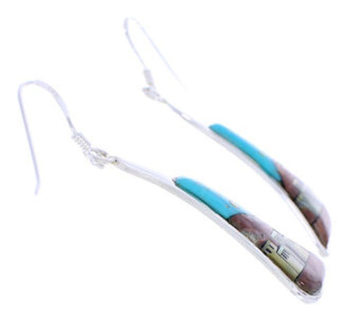 Multicolor Native American Pueblo Or Village Design Earrings EX31661