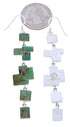 Turquoise Inlay And Sterling Silver Hook Dangle Earrings EX24442