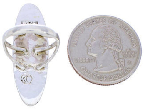 Southwest Multicolor Genuine Silver Jewelry Ring Size 5-1/2 YX33838