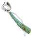 Southwest Sterling Silver Turquoise Inlay Slide Pendant BW74520