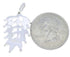 Turquoise And Sterling Silver Leaf Southwestern Pendant BW74530