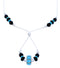 Liquid Silver Jewelry Multicolor Bead Necklace GS74842