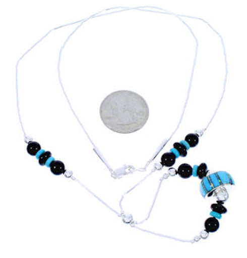 Liquid Silver Jewelry Multicolor Bead Necklace GS74842