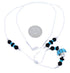 Liquid Silver Jewelry Multicolor Bead Necklace GS74842