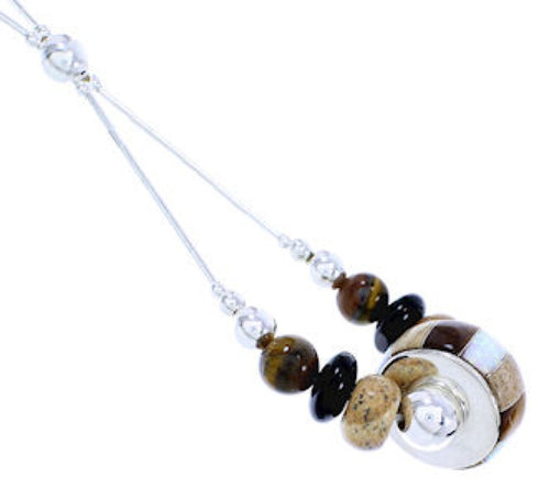 Multicolor Liquid Silver Bead Necklace GS74866