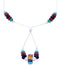 Liquid Silver Multicolor Jewelry Bead Necklace GS74861