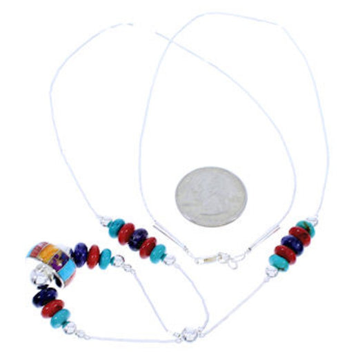 Liquid Silver Multicolor Jewelry Bead Necklace GS74861