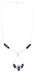 Multicolor Jewelry Liquid Silver Bead Necklace GS74863