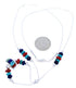 Multicolor Jewelry Liquid Silver Bead Necklace GS74863