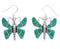 Southwest Jewelry Turquoise Butterfly Hook Dangle Earrings BW74948