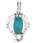 Genuine Sterling Silver Turquoise Pendant Southwest Jewelry BW74967