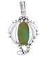 Turquoise Sterling Silver Jewelry Southwestern Pendant BW74977