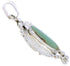 Southwestern Turquoise Slide Pendant Silver Jewelry BW74988