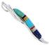 Multicolor Inlay Southwestern Silver Pendant BW75081