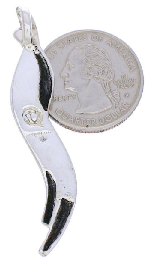 Multicolor Inlay Southwestern Silver Pendant BW75081
