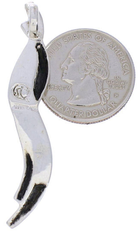 Southwestern Multicolor Inlay Silver Slide Pendant BW75082