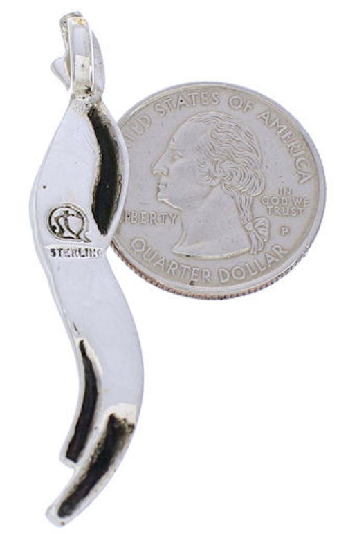 Southwest Turquoise Sterling Silver Jewelry Slide Pendant BW75094