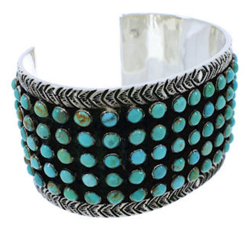 Turquoise And Sterling Silver Southwestern Bracelet Jewelry PX27489