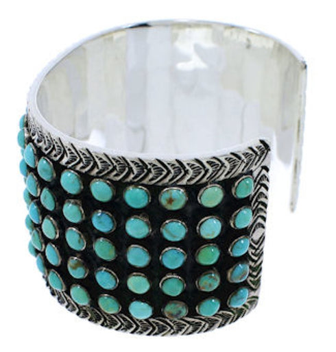 Turquoise And Sterling Silver Southwestern Bracelet Jewelry PX27489