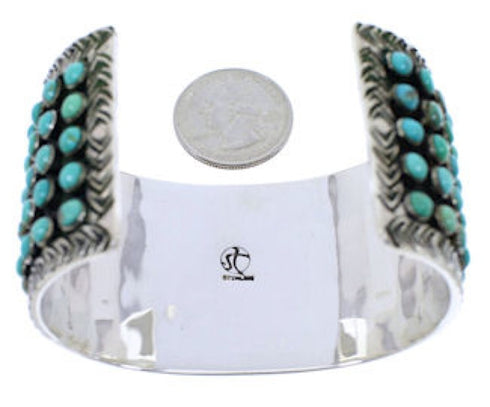 Turquoise And Sterling Silver Southwestern Bracelet Jewelry PX27489