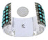 Turquoise And Sterling Silver Southwestern Bracelet Jewelry PX27489