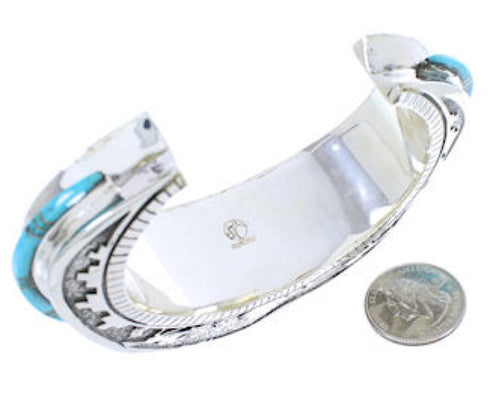 Southwest Horse Silver Jewelry Turquoise Cuff Bracelet PX27735
