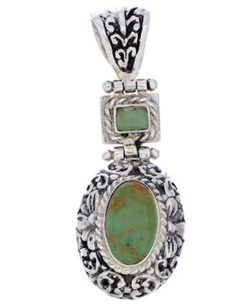 Turquoise Jewelry Sterling Silver Pendant MW75113