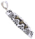 Native American Village Design Multicolor Silver Pendant MW75184