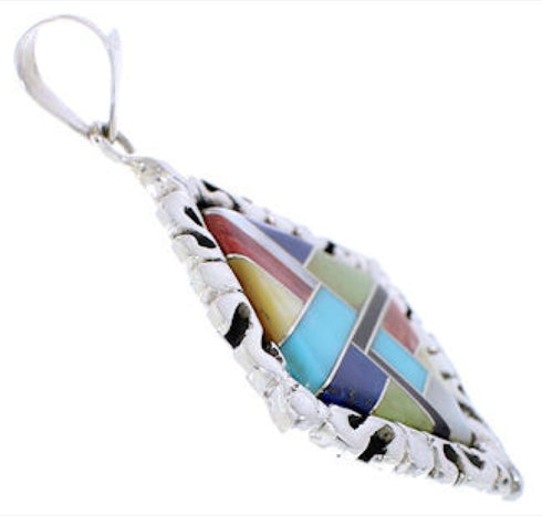 Southwest Multicolor Inlay Pendant GS75188