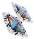 Multicolor Sterling Silver Southwest Post Earrings GS75045