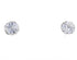 Crystal Genuine Sterling Silver April Birthstone Post Earrings Jewelry NX88592