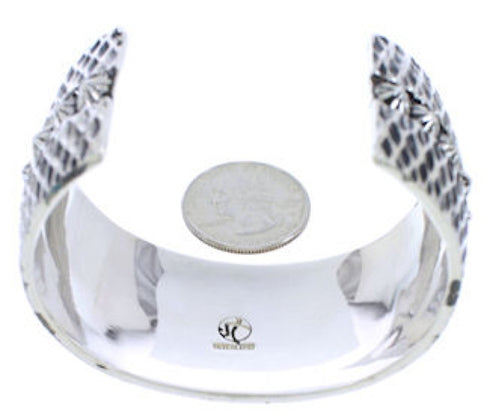 Silver Native American Village Design Multicolor Cuff Bracelet MX28013