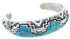 Sterling Silver Turquoise Southwest Cuff Bracelet MX27157