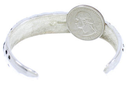 Sterling Silver Turquoise Inlay Southwest Cuff Bracelet MX27167