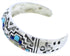 Multicolor Inlay Silver Southwestern Cuff Bracelet MX27179