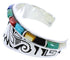 Water Wave Jewelry Multicolor Sterling Silver Cuff Bracelet MX27297