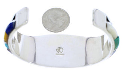 Water Wave Jewelry Multicolor Sterling Silver Cuff Bracelet MX27297