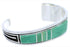 Turquoise Southwestern Feather Jewelry Silver Cuff Bracelet MX27313