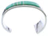 Turquoise Southwestern Feather Jewelry Silver Cuff Bracelet MX27313