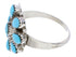 American Indian Jewelry Turquoise And Silver Ring Size 6-1/4 BW76402