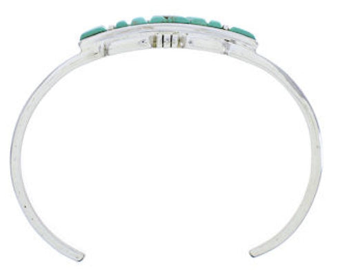 Turquoise Inlay Southwestern Cuff Bracelet Jewelry EX27755