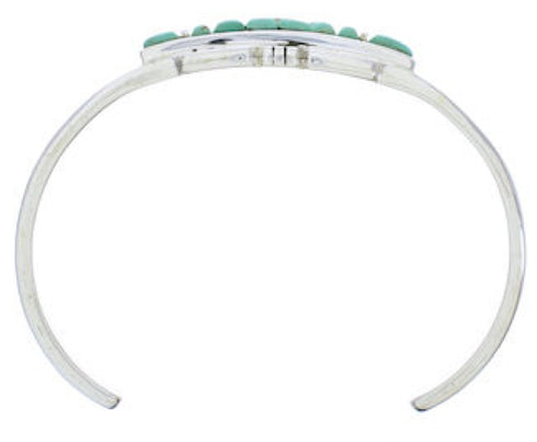 Southwestern Turquoise Inlay Cuff Bracelet Jewelry EX27757