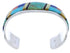 Multicolor Inlay And Genuine Sterling Silver Cuff Bracelet EX27761