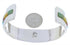 Southwest Sterling Silver Multicolor Jewelry Cuff Bracelet EX27771
