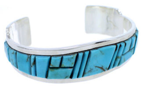 Turquoise Southwest Jewelry Sterling Silver Cuff Bracelet EX27786